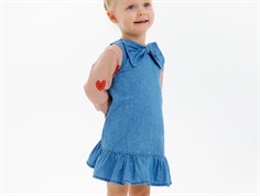 THE NEW Siblings Nala dress light blue denim with bow